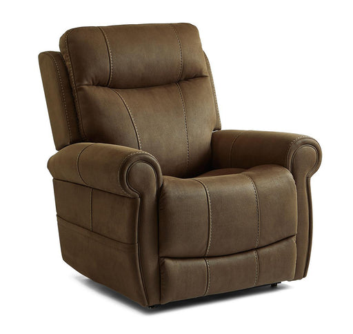 Flexsteel Stewart Power Lift Recliner with Power Headrest and Lumbar - Holmwood's Furniture & Design Center (Somersworth, NH)