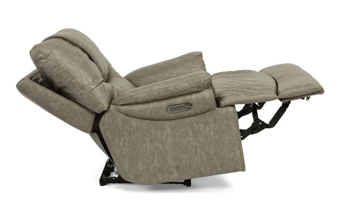 Flexsteel Willis Power Recliner with Power Headrest and Lumbar - Holmwood's Furniture & Design Center (Somersworth, NH)