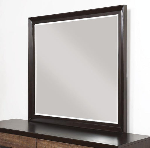 Flexsteel Wynwood Alpine Mirror in Walnut - Holmwood's Furniture & Design Center (Somersworth, NH)