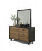 Flexsteel Wynwood Alpine Mirror in Walnut - Holmwood's Furniture & Design Center (Somersworth, NH)