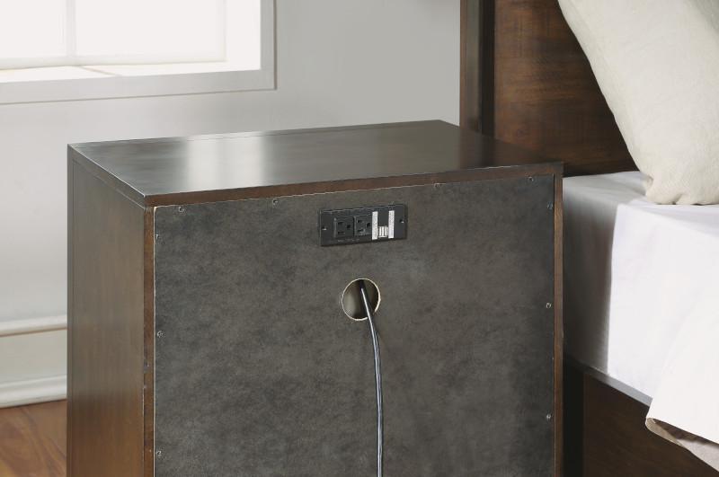 Flexsteel Wynwood Alpine Night Stand in Two-Tone - Holmwood's Furniture & Design Center (Somersworth, NH)