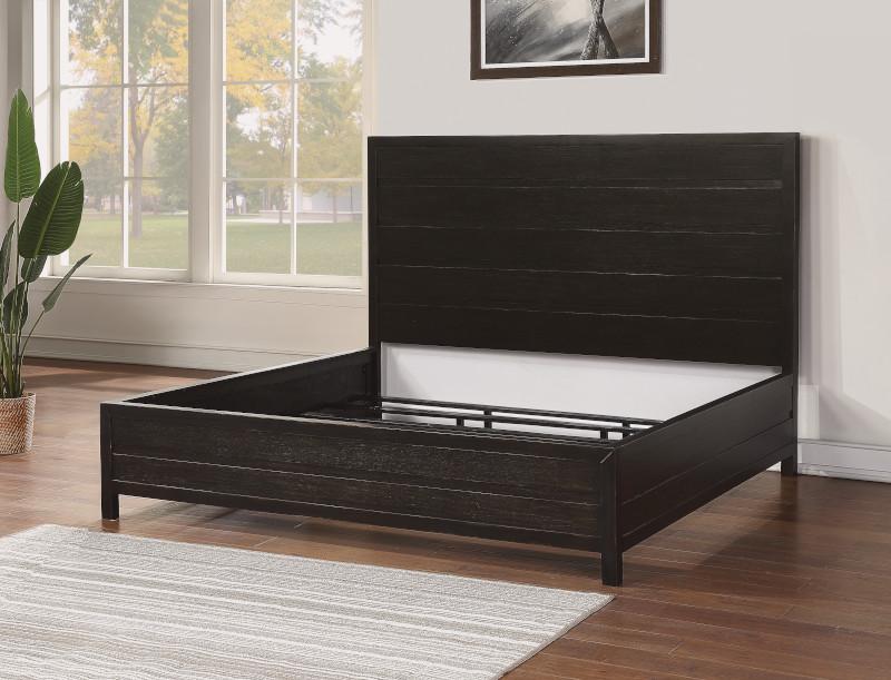 Flexsteel Wynwood Cologne King Panel Bed in Dark Brown - Holmwood's Furniture & Design Center (Somersworth, NH)