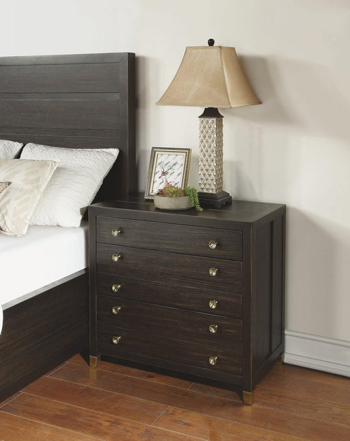 Flexsteel Wynwood Cologne Night Stand in Dark Brown - Holmwood's Furniture & Design Center (Somersworth, NH)