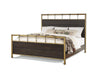 Flexsteel Wynwood Cologne Queen Metal Panel Bed in Dark Brown - Holmwood's Furniture & Design Center (Somersworth, NH)