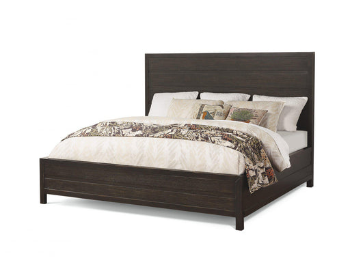 Flexsteel Wynwood Cologne California King Panel Bed in Dark Brown - Holmwood's Furniture & Design Center (Somersworth, NH)