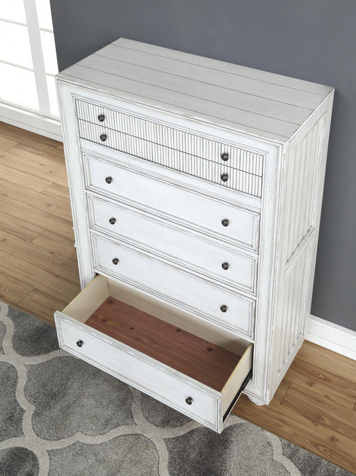 Flexsteel Wynwood Harmony Drawer Chest in White Wood - Holmwood's Furniture & Design Center (Somersworth, NH)