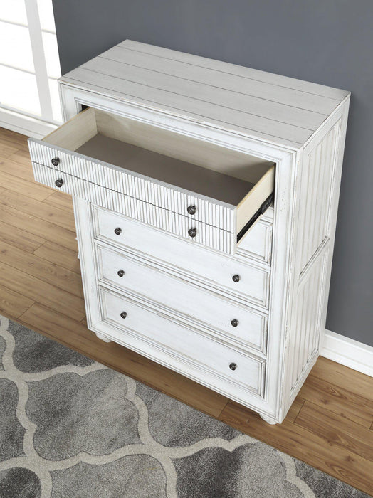 Flexsteel Wynwood Harmony Drawer Chest in White Wood - Holmwood's Furniture & Design Center (Somersworth, NH)