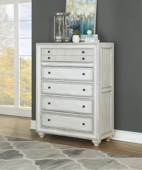 Flexsteel Wynwood Harmony Drawer Chest in White Wood - Holmwood's Furniture & Design Center (Somersworth, NH)