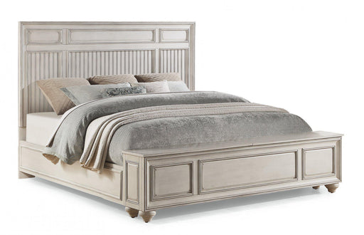 Flexsteel Wynwood Harmony California King Panel Storage Bed in White Wood - Holmwood's Furniture & Design Center (Somersworth, NH)
