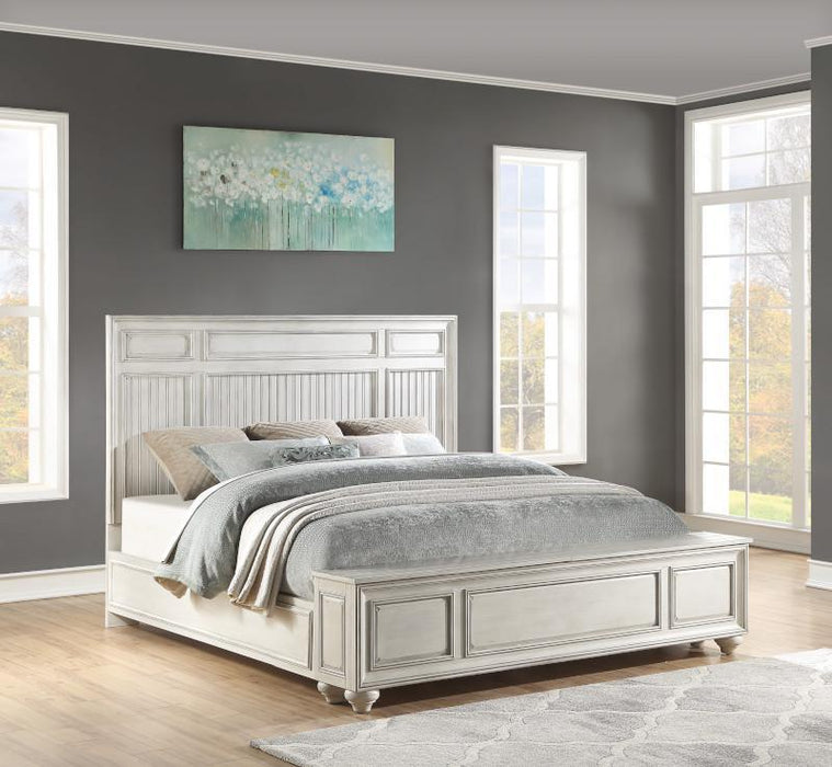 Flexsteel Wynwood Harmony King Panel Storage Bed in White Wood - Holmwood's Furniture & Design Center (Somersworth, NH)