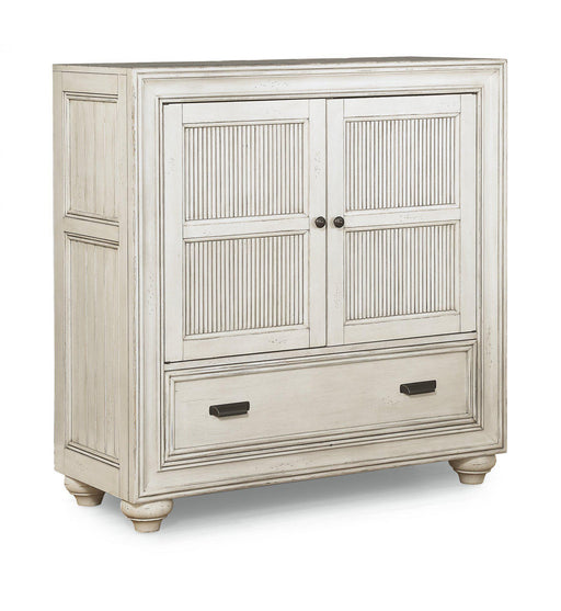 Flexsteel Wynwood Harmony Media Chest in White Wood - Holmwood's Furniture & Design Center (Somersworth, NH)