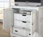 Flexsteel Wynwood Harmony Media Chest in White Wood - Holmwood's Furniture & Design Center (Somersworth, NH)