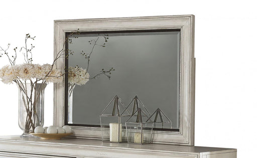 Flexsteel Wynwood Harmony Mirror in White Wood - Holmwood's Furniture & Design Center (Somersworth, NH)