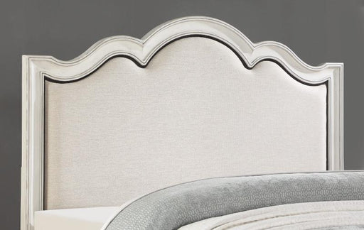 Flexsteel Wynwood Harmony Queen Upholstered Panel Bed in White Wood - Holmwood's Furniture & Design Center (Somersworth, NH)