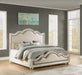 Flexsteel Wynwood Harmony Queen Upholstered Panel Bed in White Wood - Holmwood's Furniture & Design Center (Somersworth, NH)