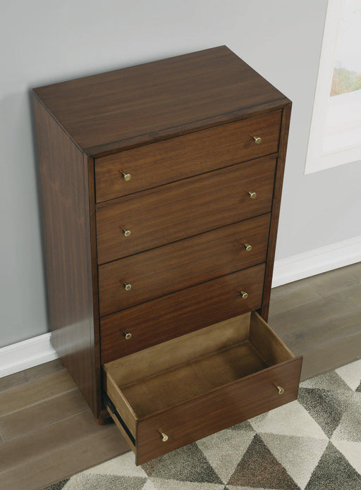 Flexsteel Wynwood Ludwig Drawer Chest in Medium Brown - Holmwood's Furniture & Design Center (Somersworth, NH)