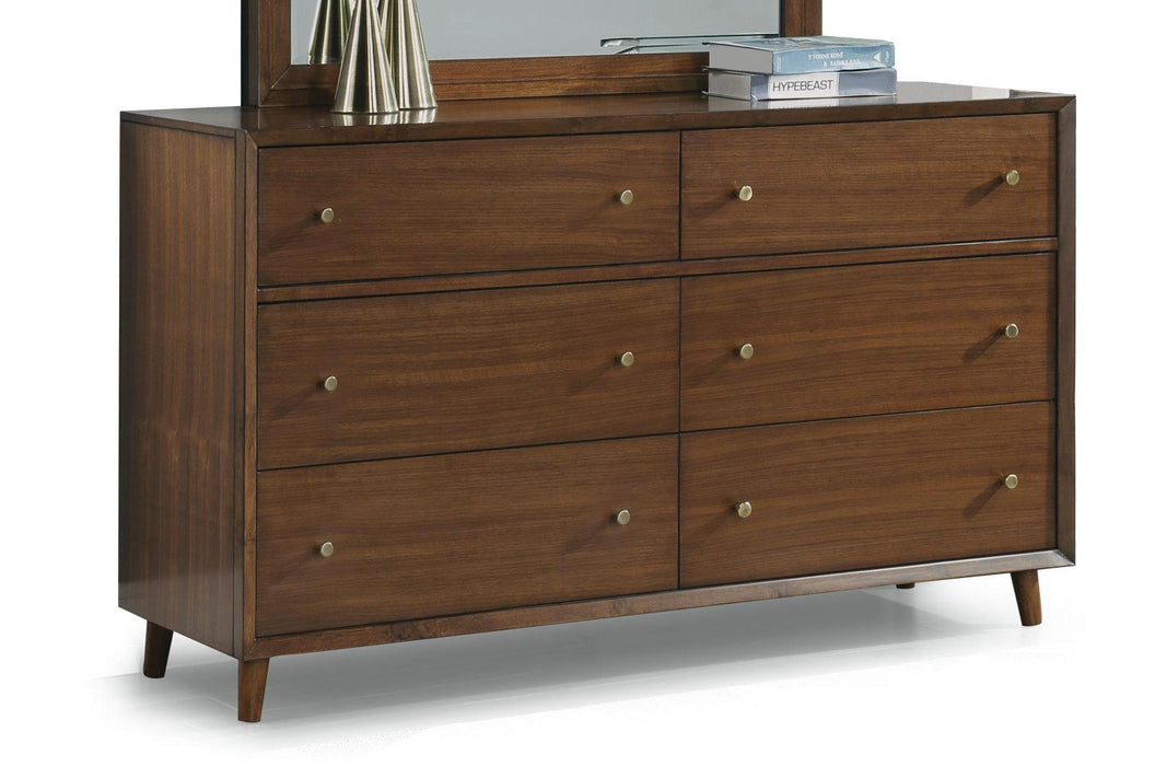 Flexsteel Wynwood Ludwig Dresser in Medium Brown - Holmwood's Furniture & Design Center (Somersworth, NH)