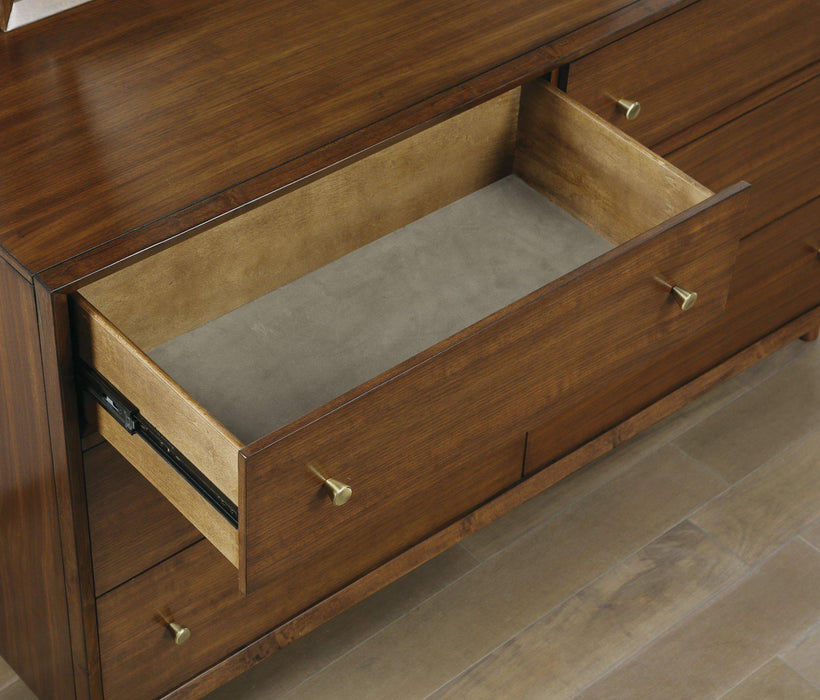 Flexsteel Wynwood Ludwig Dresser in Medium Brown - Holmwood's Furniture & Design Center (Somersworth, NH)