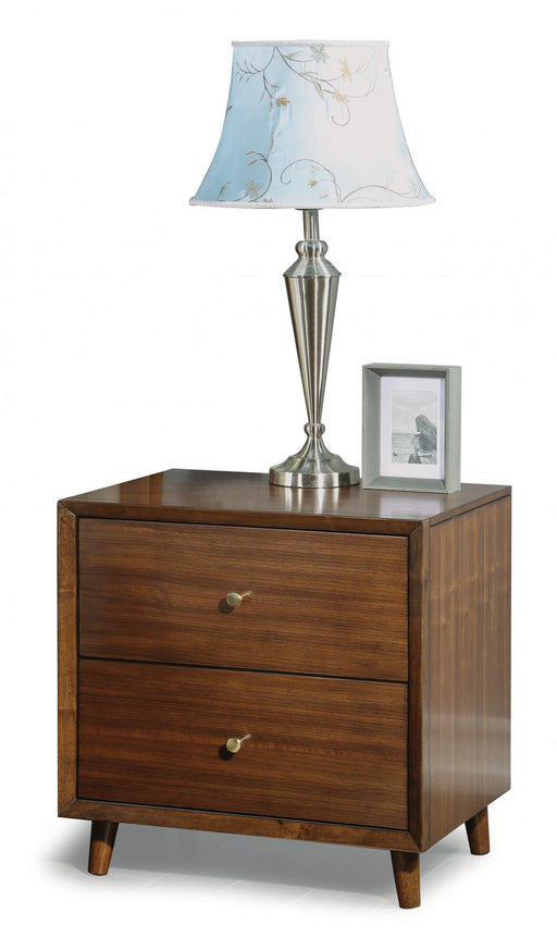 Flexsteel Wynwood Ludwig Night Stand in Medium Brown - Holmwood's Furniture & Design Center (Somersworth, NH)