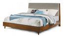 Flexsteel Wynwood Ludwig Upholstered Queen Platform Bed in Medium Brown - Holmwood's Furniture & Design Center (Somersworth, NH)