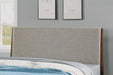 Flexsteel Wynwood Ludwig Upholstered Queen Platform Bed in Medium Brown - Holmwood's Furniture & Design Center (Somersworth, NH)