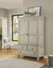 Flexsteel Wynwood Plymouth Armoire in Whitewash Wood - Holmwood's Furniture & Design Center (Somersworth, NH)