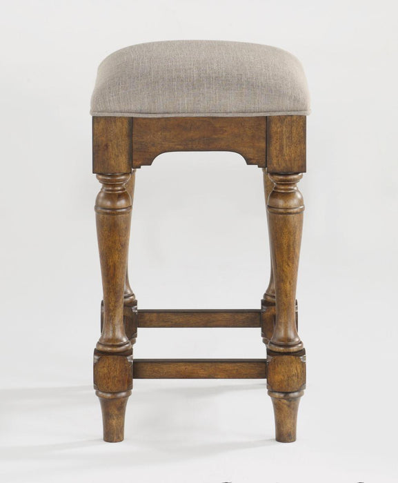 Flexsteel Wynwood Plymouth Bar Stool in Brown (Set of 2) - Holmwood's Furniture & Design Center (Somersworth, NH)