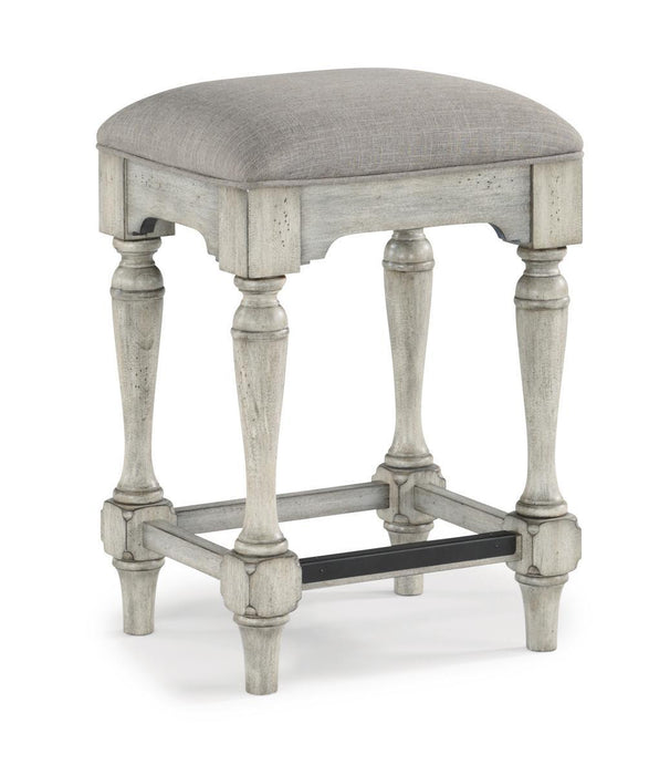 Flexsteel Wynwood Plymouth Bar Stool in Gray (Set of 2) - Holmwood's Furniture & Design Center (Somersworth, NH)