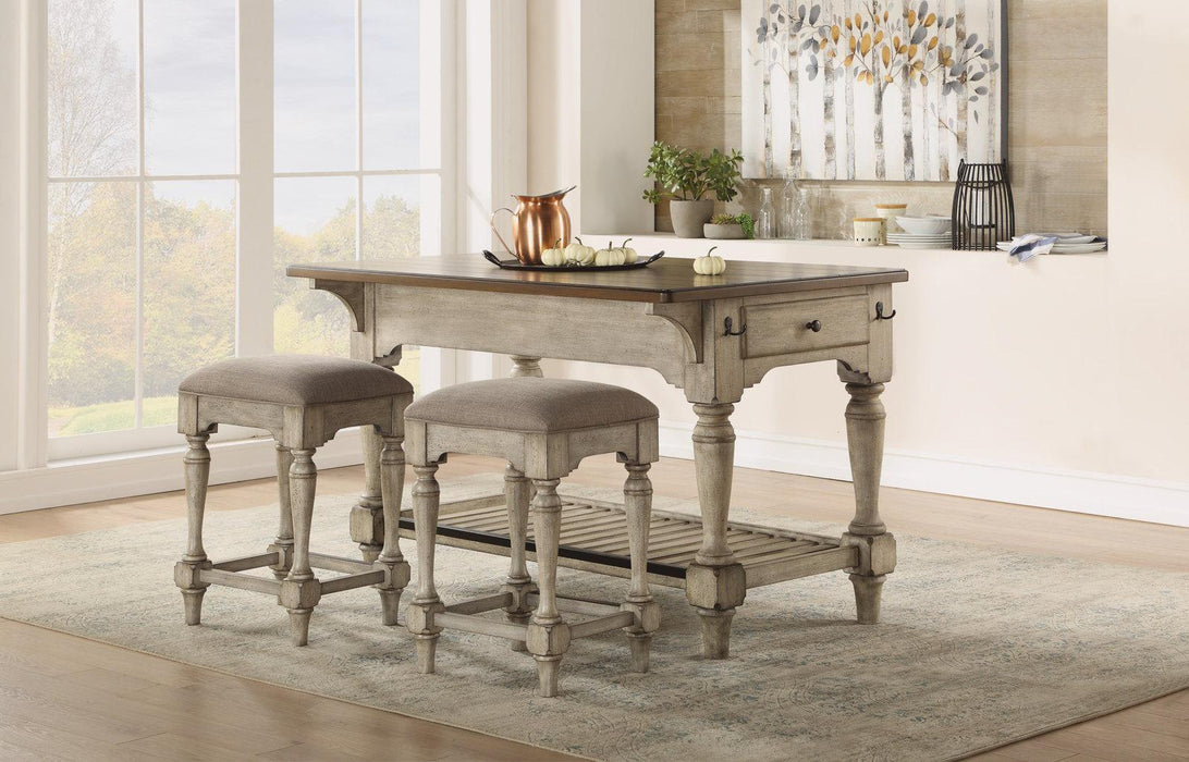 Flexsteel Wynwood Plymouth Bar Stool in Gray (Set of 2) - Holmwood's Furniture & Design Center (Somersworth, NH)