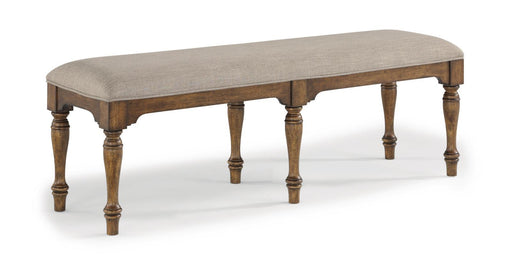 Flexsteel Wynwood Plymouth Bench in Brown - Holmwood's Furniture & Design Center (Somersworth, NH)
