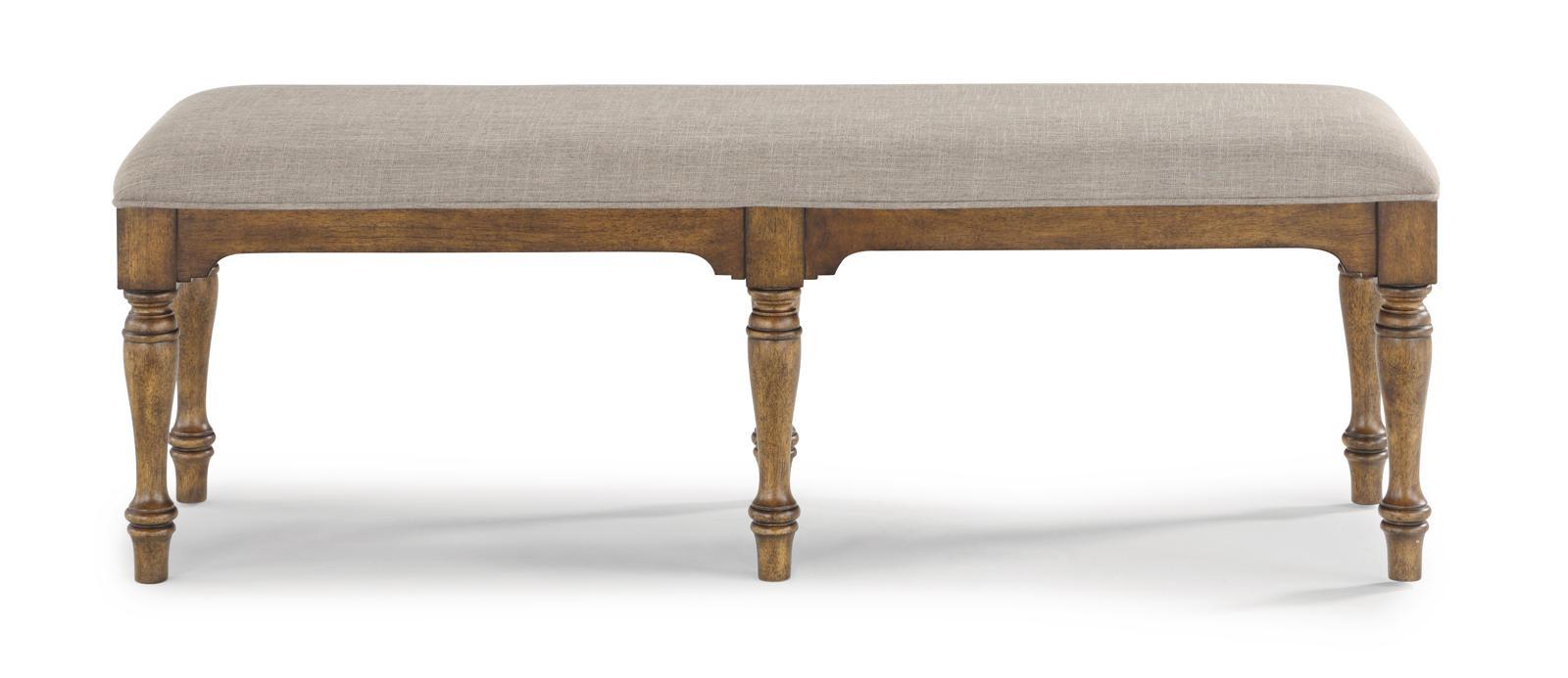 Flexsteel Wynwood Plymouth Bench in Brown - Holmwood's Furniture & Design Center (Somersworth, NH)