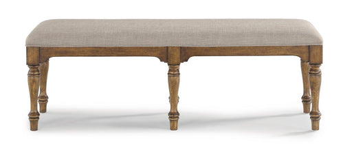 Flexsteel Wynwood Plymouth Bench in Brown - Holmwood's Furniture & Design Center (Somersworth, NH)