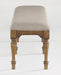 Flexsteel Wynwood Plymouth Bench in Brown - Holmwood's Furniture & Design Center (Somersworth, NH)