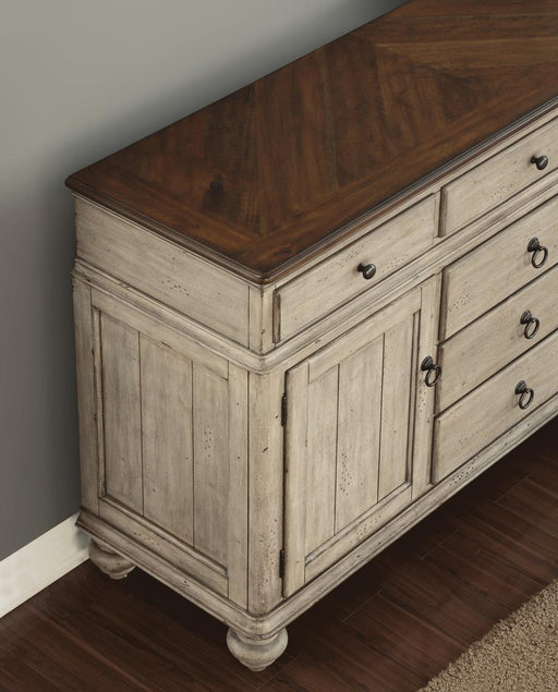 Flexsteel Wynwood Plymouth Buffet in Two-Toned - Holmwood's Furniture & Design Center (Somersworth, NH)