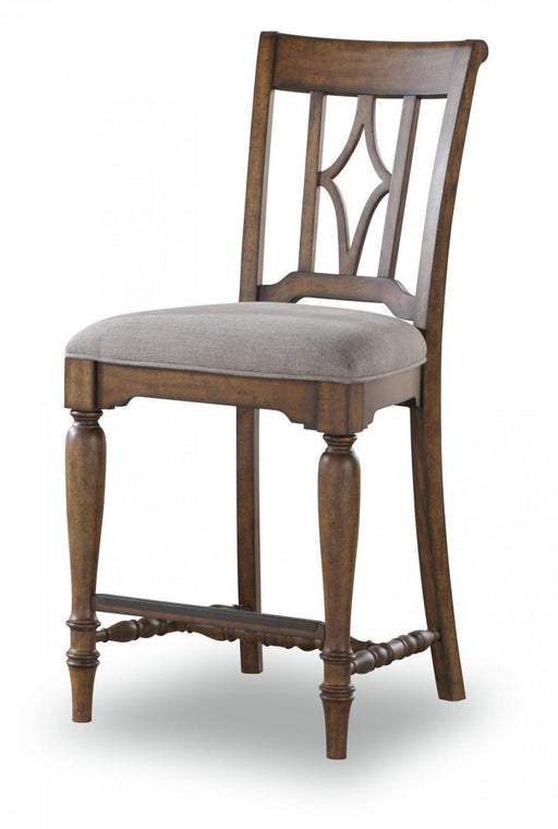Flexsteel Wynwood Plymouth Counter Chair (Set of 2) in Brown - Holmwood's Furniture & Design Center (Somersworth, NH)
