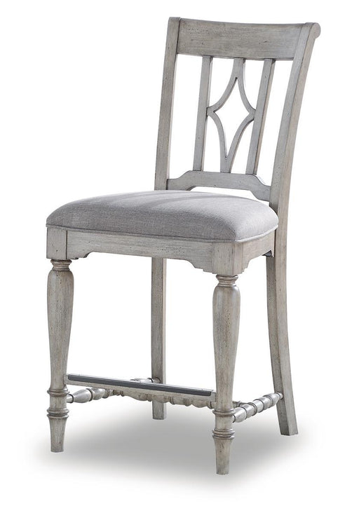 Flexsteel Wynwood Plymouth Counter Chair (Set of 2) in Gray - Holmwood's Furniture & Design Center (Somersworth, NH)