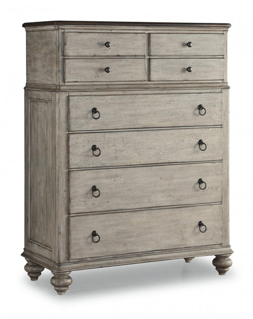 Flexsteel Wynwood Plymouth Drawer Chest in Whitewash Wood - Holmwood's Furniture & Design Center (Somersworth, NH)