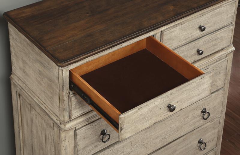 Flexsteel Wynwood Plymouth Drawer Chest in Whitewash Wood - Holmwood's Furniture & Design Center (Somersworth, NH)