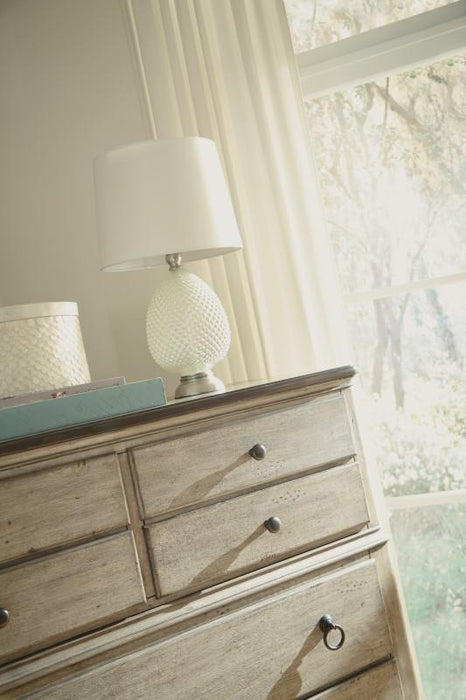 Flexsteel Wynwood Plymouth Drawer Chest in Whitewash Wood - Holmwood's Furniture & Design Center (Somersworth, NH)