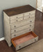 Flexsteel Wynwood Plymouth Drawer Chest in Whitewash Wood - Holmwood's Furniture & Design Center (Somersworth, NH)