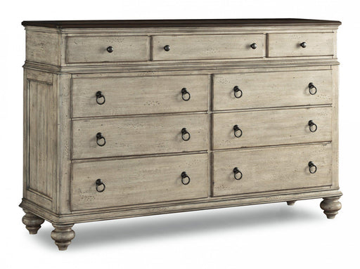 Flexsteel Wynwood Plymouth Dresser in Whitewash Wood - Holmwood's Furniture & Design Center (Somersworth, NH)
