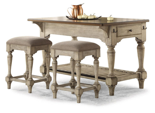 Flexsteel Wynwood Plymouth Kitchen Island in Two-Toned - Holmwood's Furniture & Design Center (Somersworth, NH)