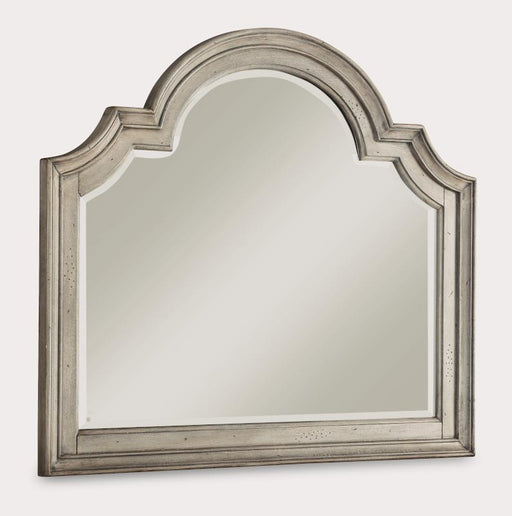 Flexsteel Wynwood Plymouth Mirror in Whitewash Wood - Holmwood's Furniture & Design Center (Somersworth, NH)