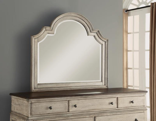 Flexsteel Wynwood Plymouth Mirror in Whitewash Wood - Holmwood's Furniture & Design Center (Somersworth, NH)