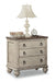 Flexsteel Wynwood Plymouth Night Stand in Whitewash Wood - Holmwood's Furniture & Design Center (Somersworth, NH)