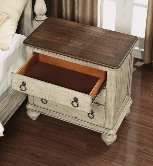 Flexsteel Wynwood Plymouth Night Stand in Whitewash Wood - Holmwood's Furniture & Design Center (Somersworth, NH)