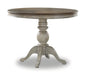 Flexsteel Wynwood Plymouth Pedestal Counter Height Dining Table in Two-Toned - Holmwood's Furniture & Design Center (Somersworth, NH)
