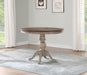 Flexsteel Wynwood Plymouth Pedestal Counter Height Dining Table in Two-Toned - Holmwood's Furniture & Design Center (Somersworth, NH)