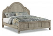 Flexsteel Wynwood Plymouth Queen Panel Bed in Whitewash Wood - Holmwood's Furniture & Design Center (Somersworth, NH)