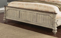 Flexsteel Wynwood Plymouth Queen Poster Bed in Whitewash Wood - Holmwood's Furniture & Design Center (Somersworth, NH)